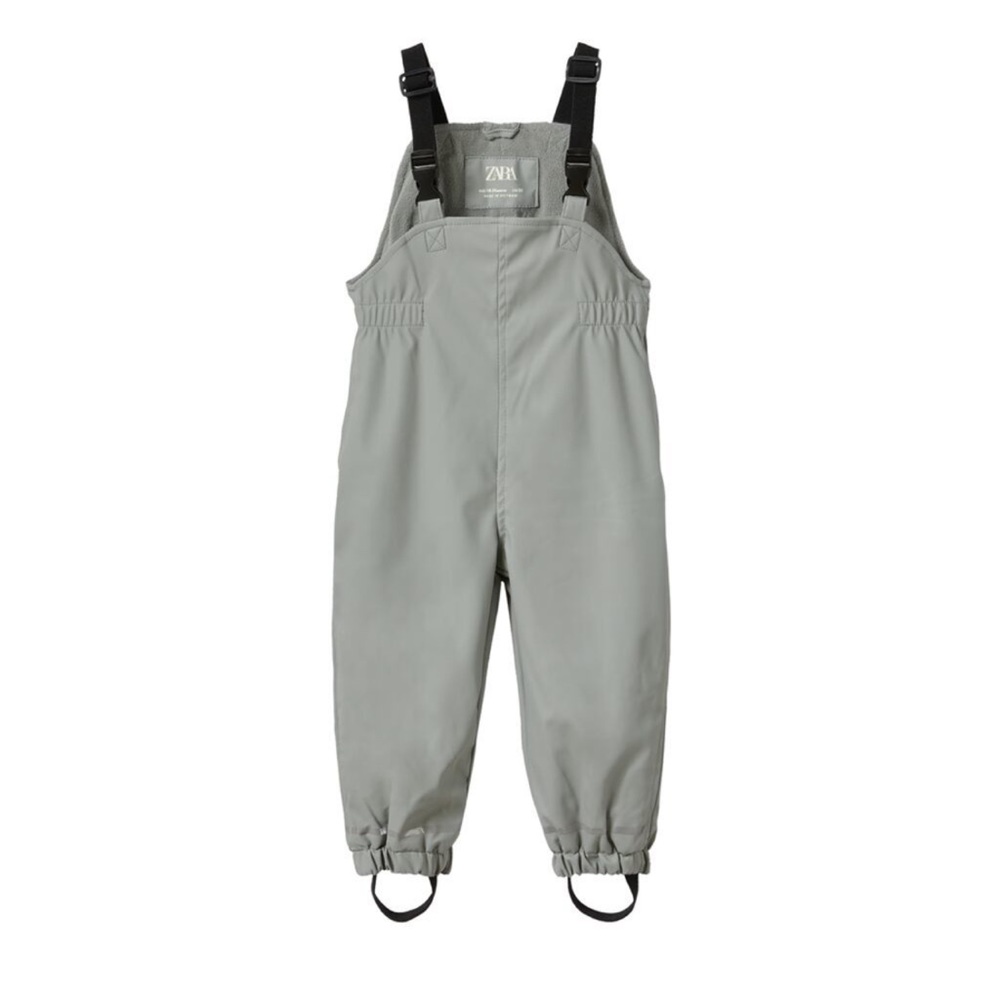 Zara rubberised fleece overalls